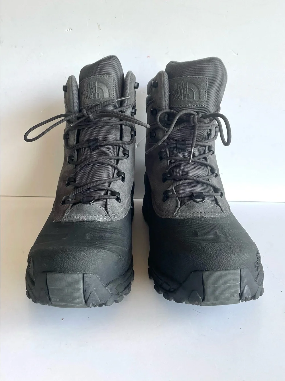 The North Face Black Gray Waterproof Winter Snow Hiking Boots Men's Size 13